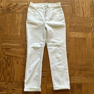 Madewell Perfect Vintage White Jeans